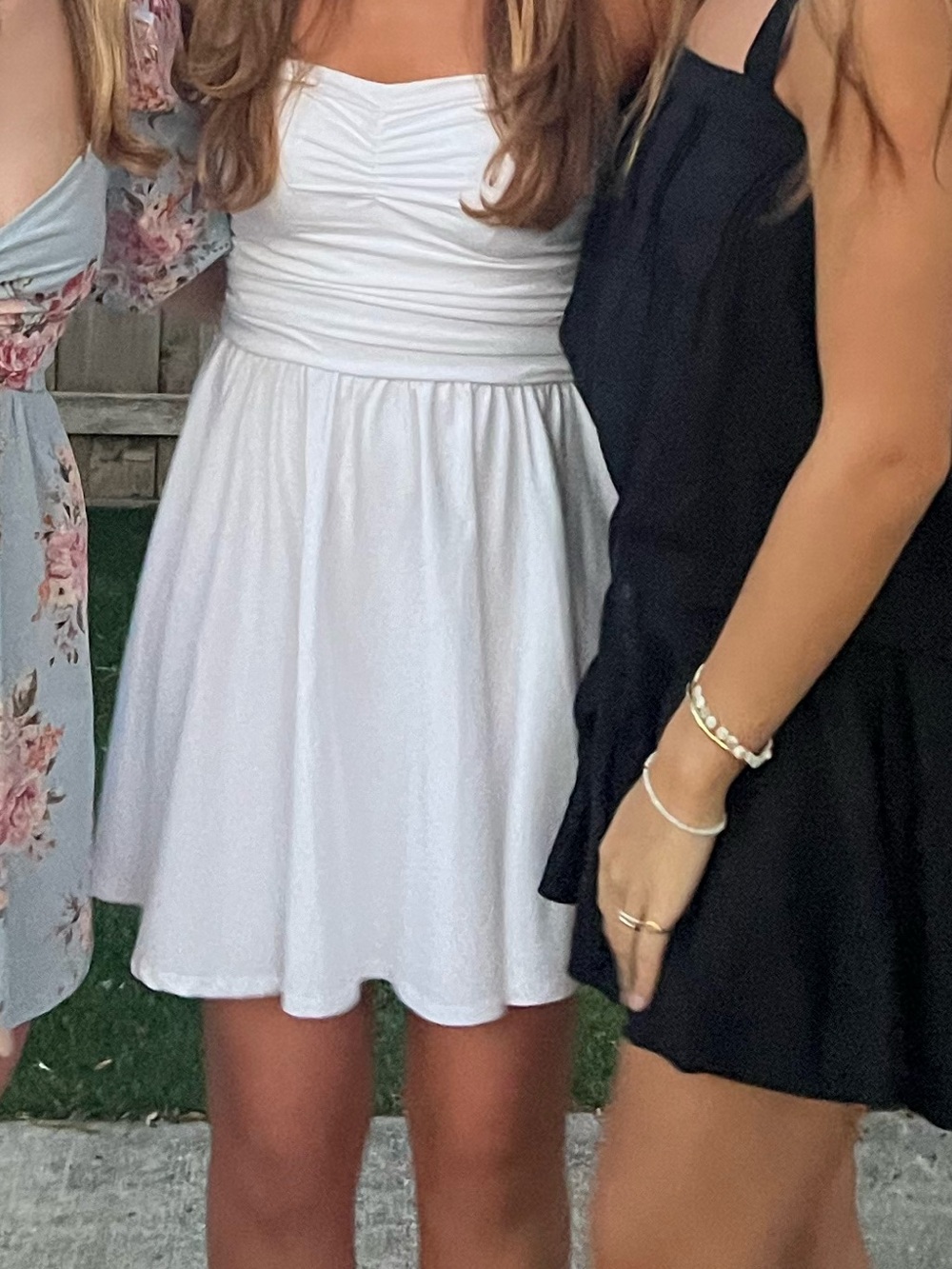White Strapless Express Dress Size M